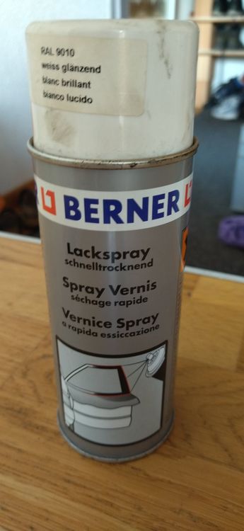 Sparvar Lackspray RAL 9010 Reinweiß Matt – 400 Ml, Für Metall, Holz, Kunststoff, Innen & Außen