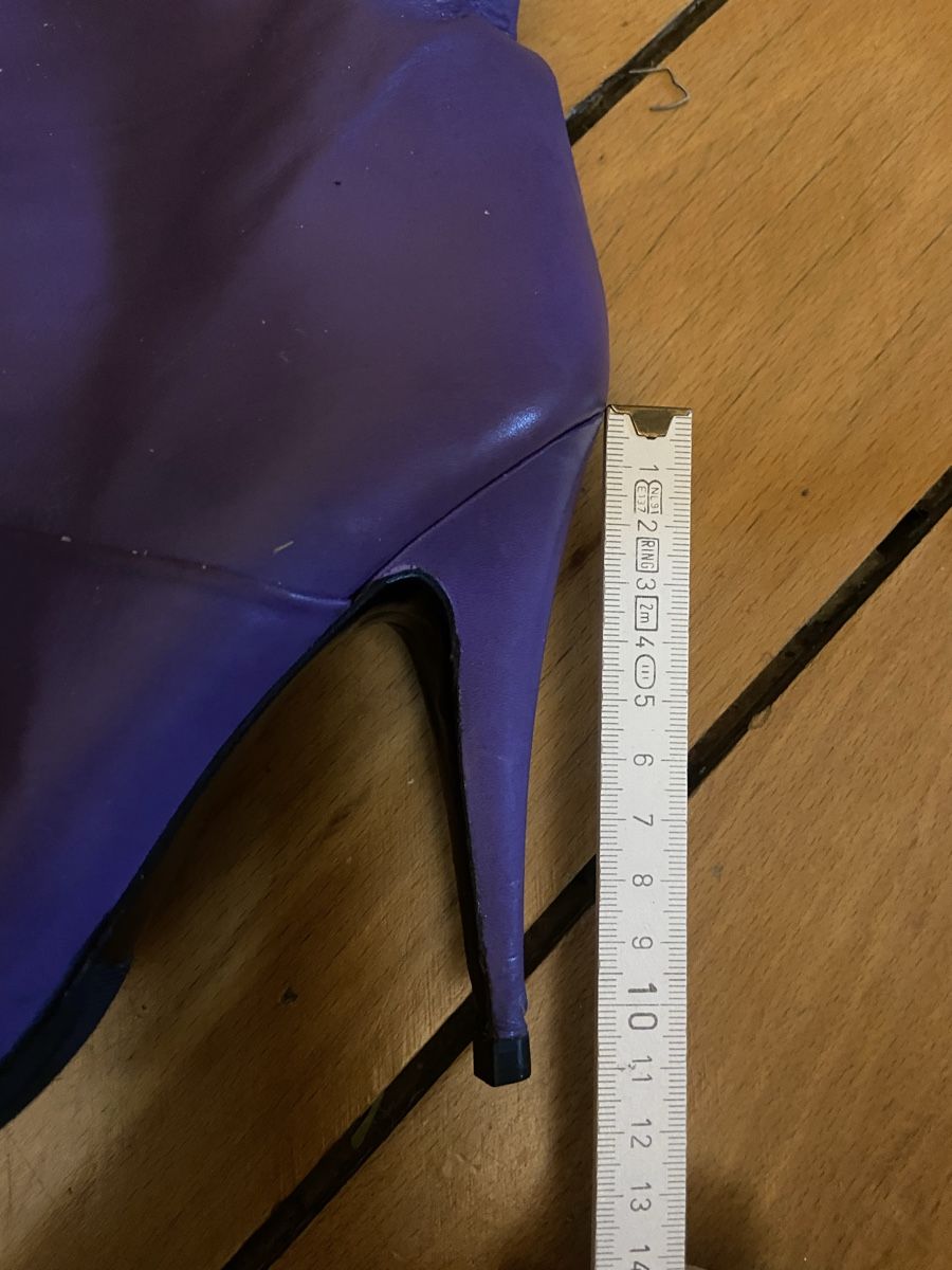 Damenschuhe: Overknee Stiefel lila – Gebraucht aus Zürich von Unique2400 5