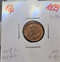 Pièce de 1 Rappen 1929 Helvetia en bon état - Collectionnez!