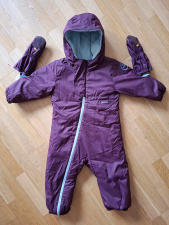 Winter Overall mit Fäustlinge, Grösse 89-95 cm