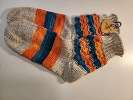 Handgestrickte feine Socken,  75% Wolle superwasch Gr. 38/39