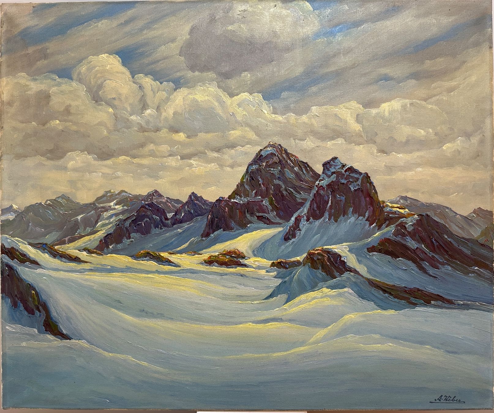 Dipinti: Schönes Gemälde, Ölbild Sign. im Rahmen – Usato da arlesheim venduto da Art.en1
