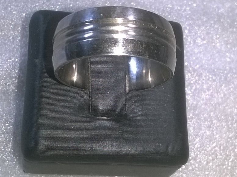 Ringe: RING EDELSTHAL,,SILBER FARBE,,GLANZIG – Neu (gemäss Beschreibung) aus Basel von bijoutrie_4
