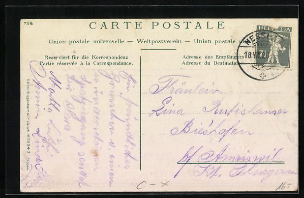 Cartoline postali: Passepartout-Lithographie Nesslau /Obert – Usato da Berlin venduto da bartko-reher 1