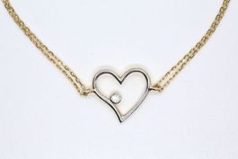 Armkette mit Herz 14K