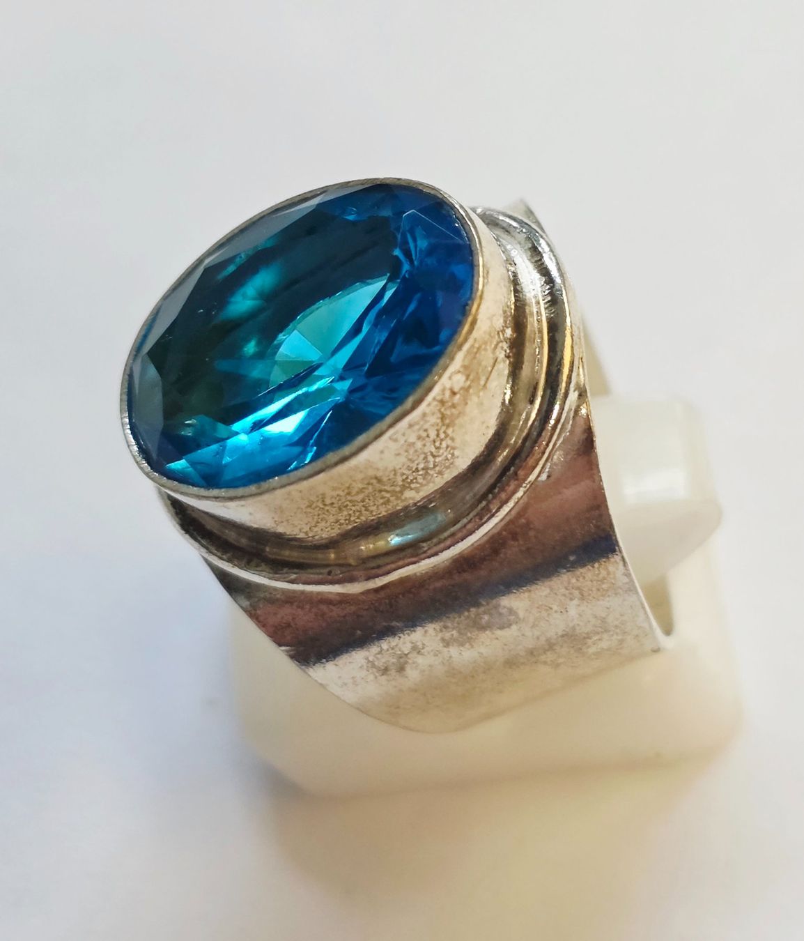 Anelli: Silberring mit blauem Stein Grösse 59 Neu – Nuovo (secondo la descrizione) da Zürich venduto da ben_mn5h 9