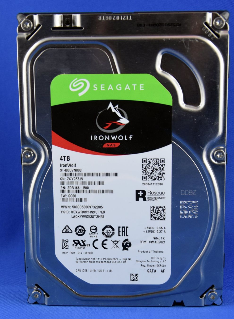 Seagate Dischi rigidi: SEAGATE IronWolf NAS ST4000VN008 – Usato da Künten venduto da Arktisde