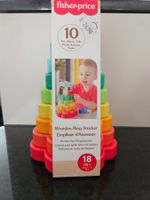 Neu - Fisher-Price - Buntes Holz-Ringstapelset