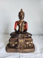 Buddha Statue Bronzeoptik Deko Figur