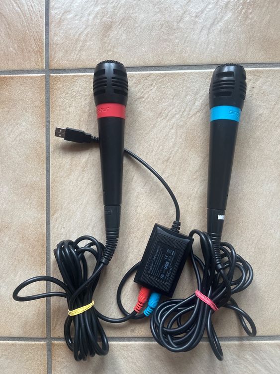 2 Microphones pour Singstar PS2 (Gebraucht) in Vernayaz für CHF 8 – mit ...