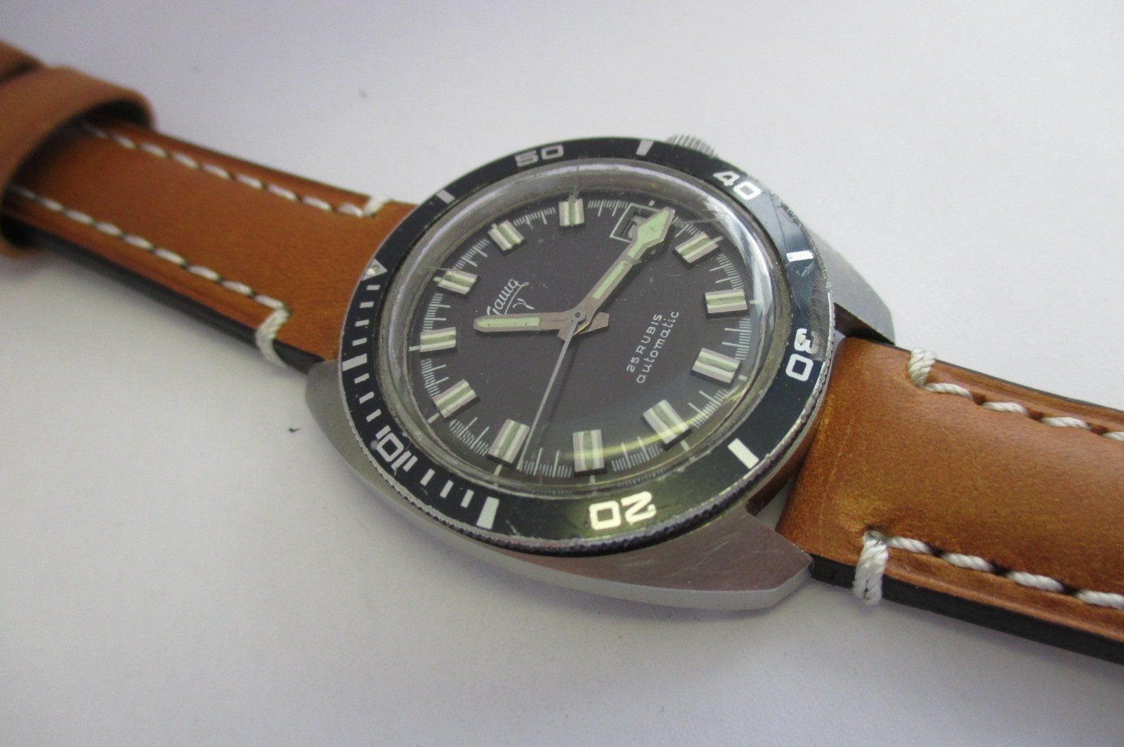 Uhren: Vintage Diver Gamma 200 Meter Edelstahl – Gebraucht aus Zeihen von Swissmade 7