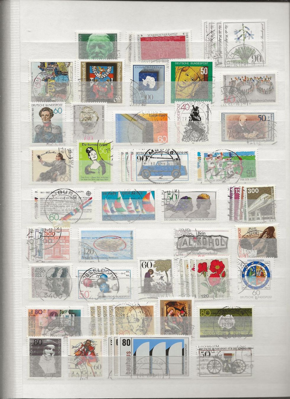 Alle Briefmarken: Marken Deutschland BRD gestempelt – Gebraucht aus Au ZH von xelagreb01 5