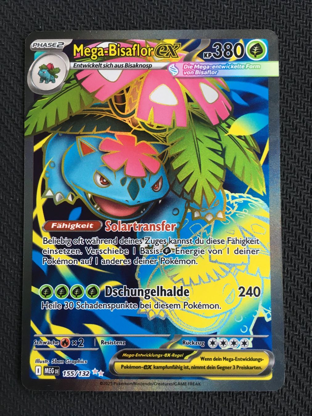 Pokémon Carte collezionabili: Pokémon - MEG 155 - Mega Bisaflor ex - Mega-Entwicklung -DE- – Nuovo (secondo la descrizione) da St.Gallen venduto da Punktchen01