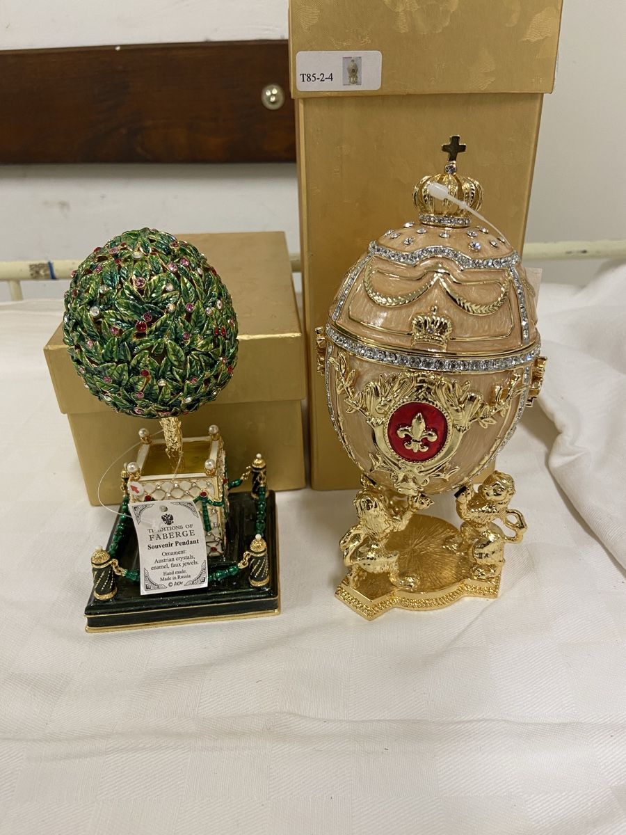Tutte le decorazioni: Dekorative Fabergé-Eier mit Boxen 2 Stk. – Usato da Dietikon venduto da brocki-eyra 7