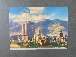 Original Vintage Poster - Caracas / Fluggesellschaft BOAC