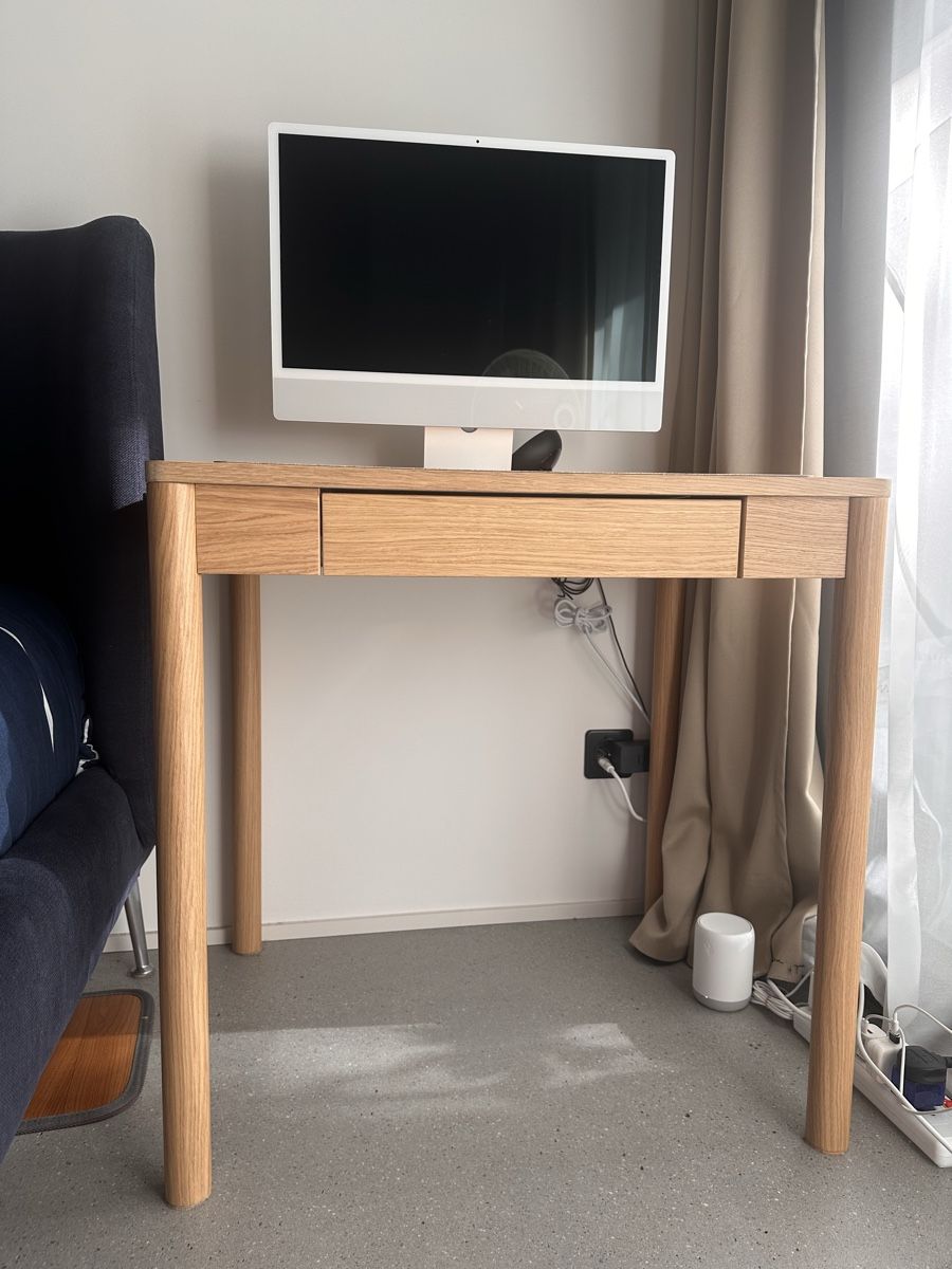 Ikea Schreibtische: Solid Oak Desk With Drawer / Schreibtisch – Gebraucht aus Zürich von soc_kl9g