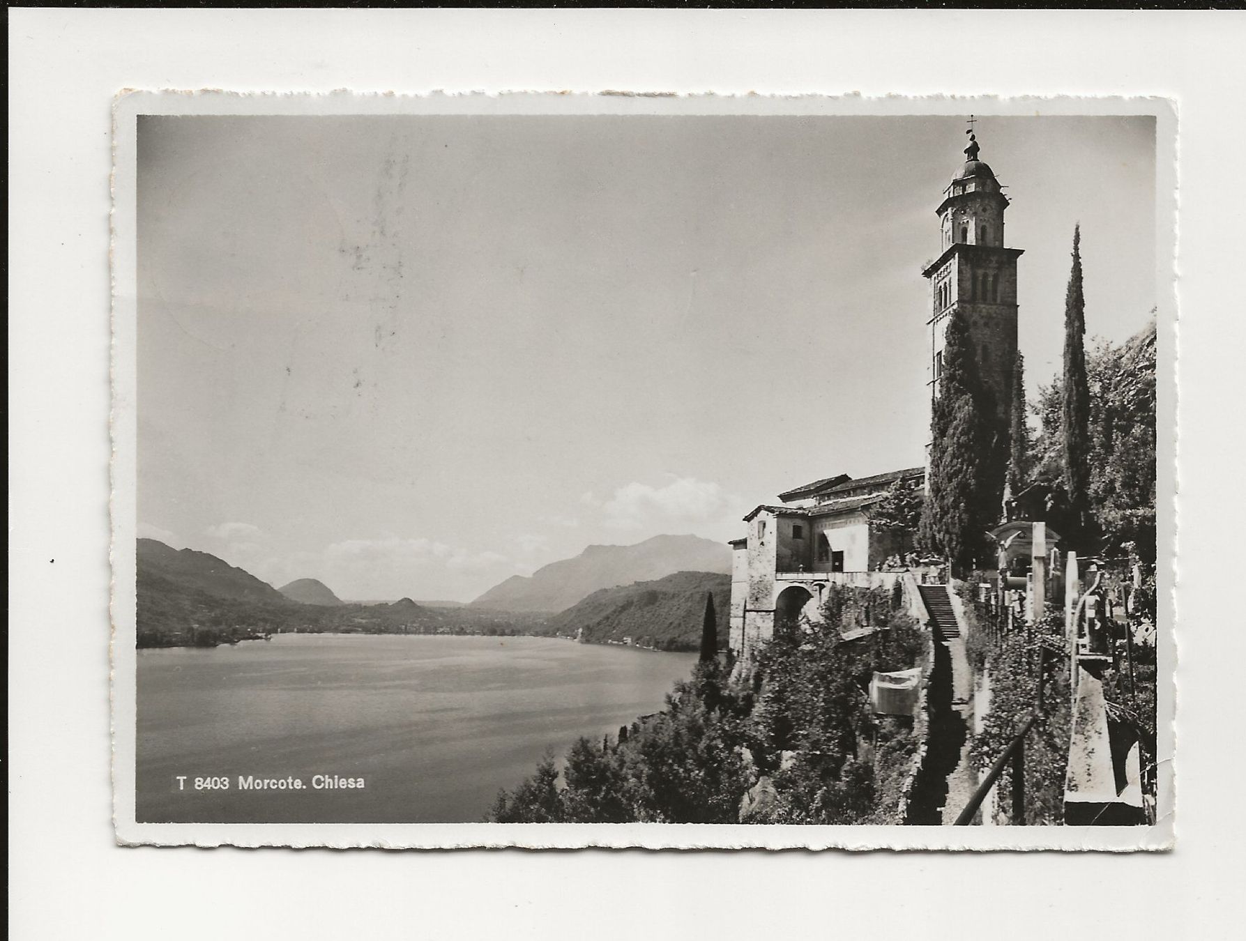 Cartoline postali: AK 1941 Morcote Chiesa – Usato da Greifensee venduto da 315WDO