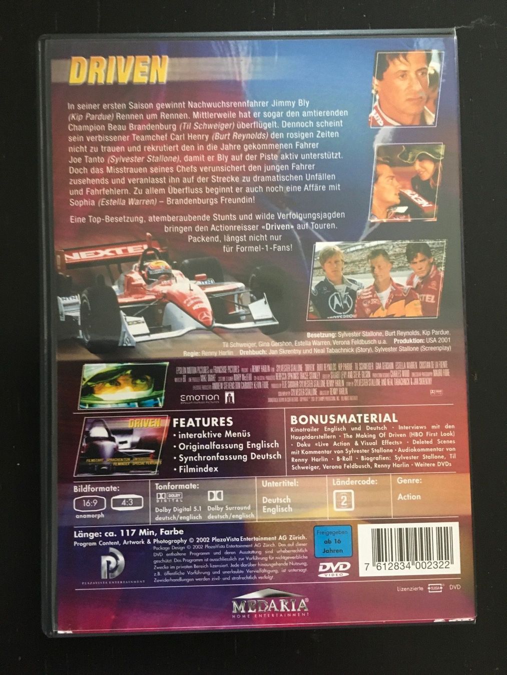Alle DVDs: DVD Driven – Gebraucht aus Regensdorf von scheissspiel 1
