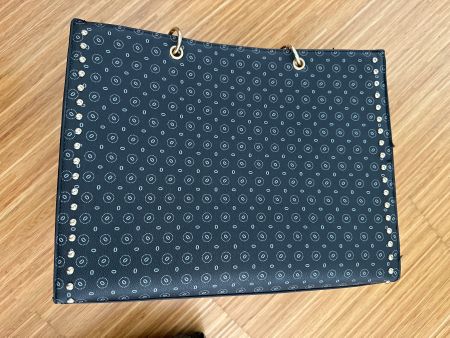 Handtasche Damen gemustert schwarz mit Reissverschluss neu
