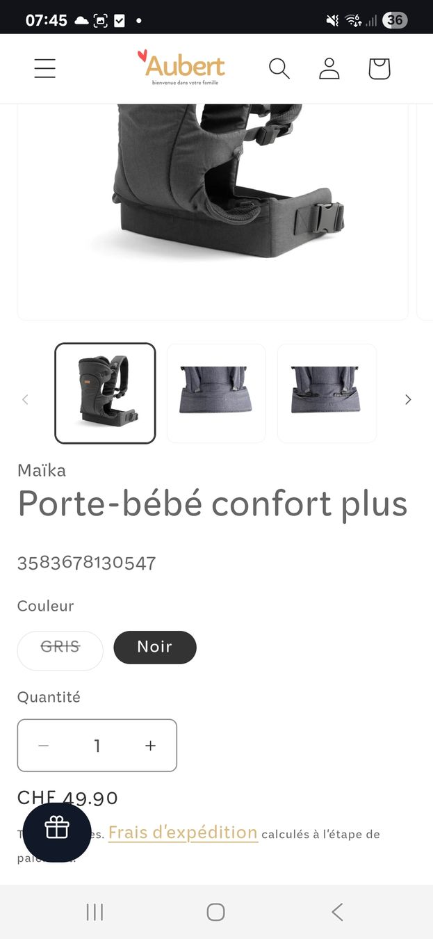 Marsupi portabebè: porte bébé maïka – Nuovo (secondo la descrizione) da Meinisberg venduto da Sixi 6