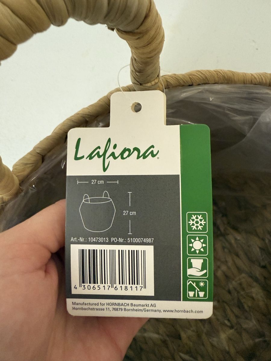Vasi per fiori: Dekorativer Pflanzenkorb – Nuovo (secondo la descrizione) da Lyss venduto da Ledina123 2