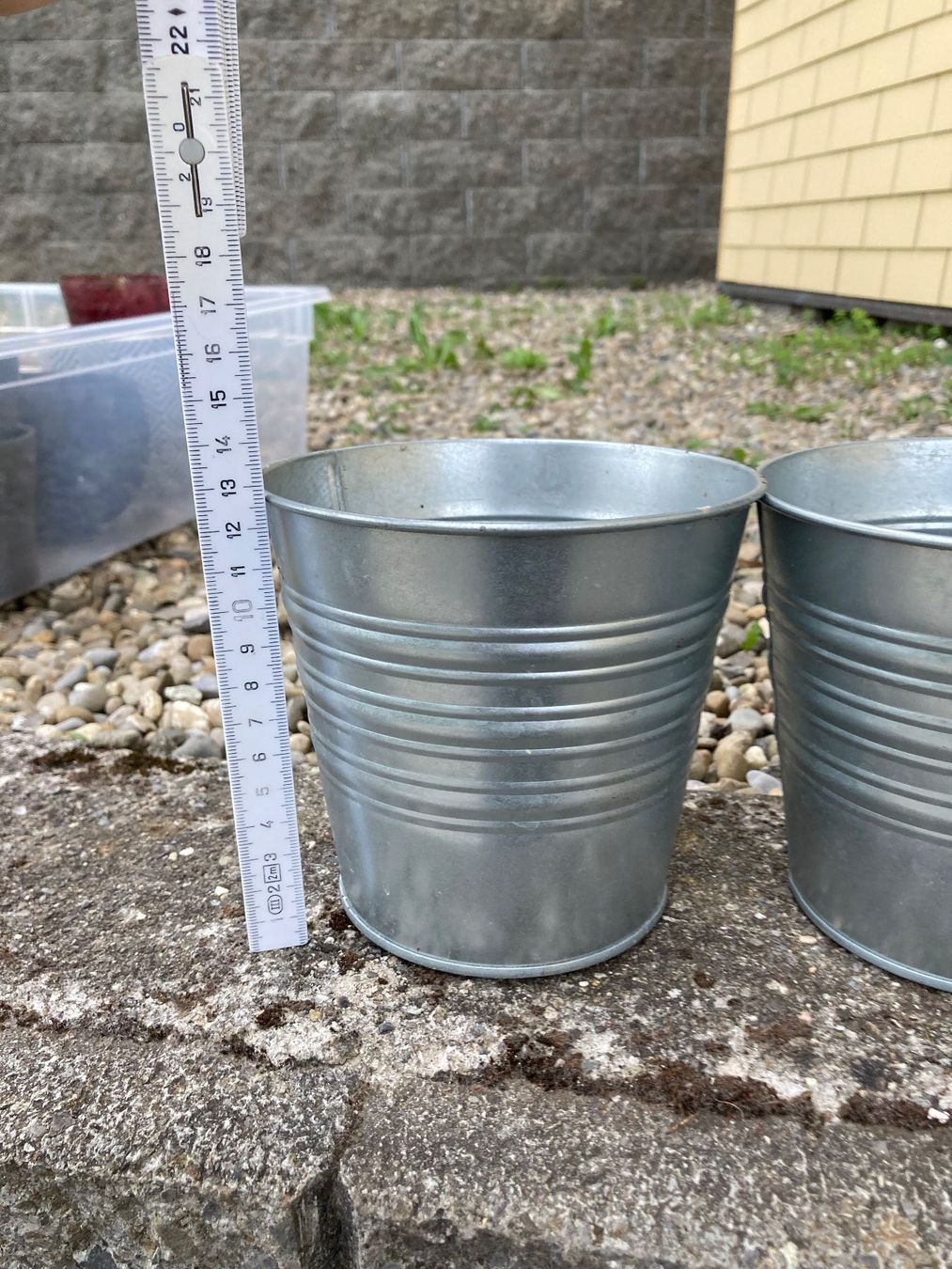 Ikea Vasi per fiori: 3x Übertöpfe verzinkt – Usato da Hitzkirch venduto da eve_may 8