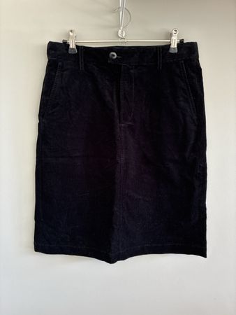 A.P.C. Rock schwarz Cord Baumwolle, 38, sehr guter Zustand