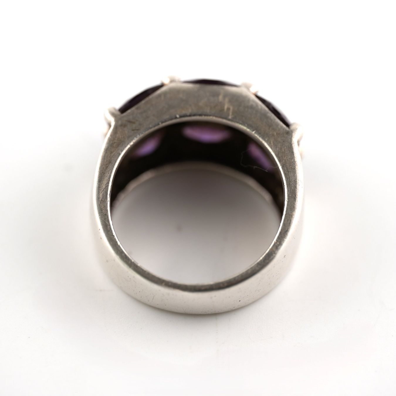 Anelli: Silberring mit violetten Steinen – Usato da Basel venduto da Edelmetallhaus24 3