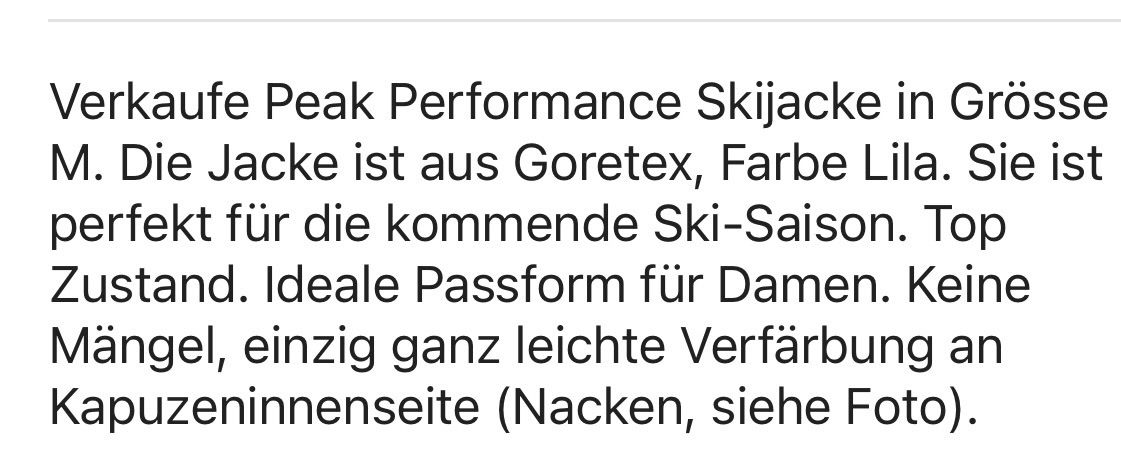 Peak Performance Giacche: Peak Performance Goretex Jacke Damen Gr. M – Usato da Zürich venduto da stollk01 7