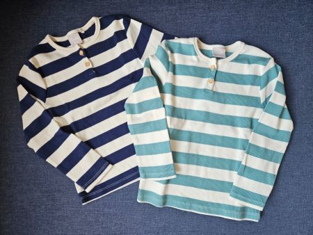 2x langarm T-Shirt, GR. 98/104