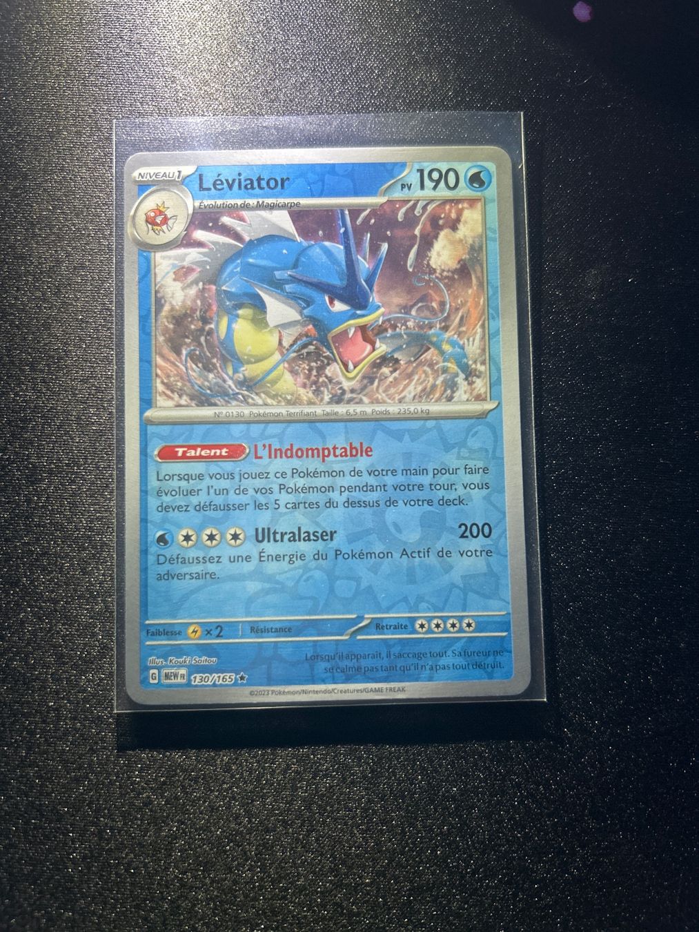 Pokémon Carte collezionabili: Pokémon Léviator 130/165 FR REVERSE – Nuovo (secondo la descrizione) da Montet (Broye) venduto da Jocksmock 2