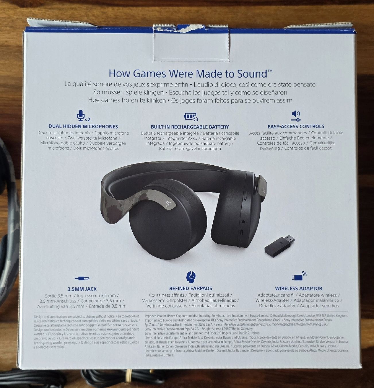 Cuffie: Playstation Pulse 3D-Wireless-Headset – Grey Camouflage  – Usato da Mettau venduto da eli_k78v 5