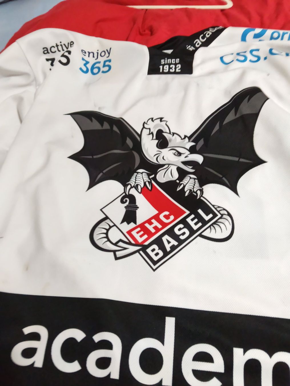 Gameworn Canottiere & Pantaloni: ehc basel gameworn trikot  David Hamr – Usato da Sigirino venduto da acquila16 1