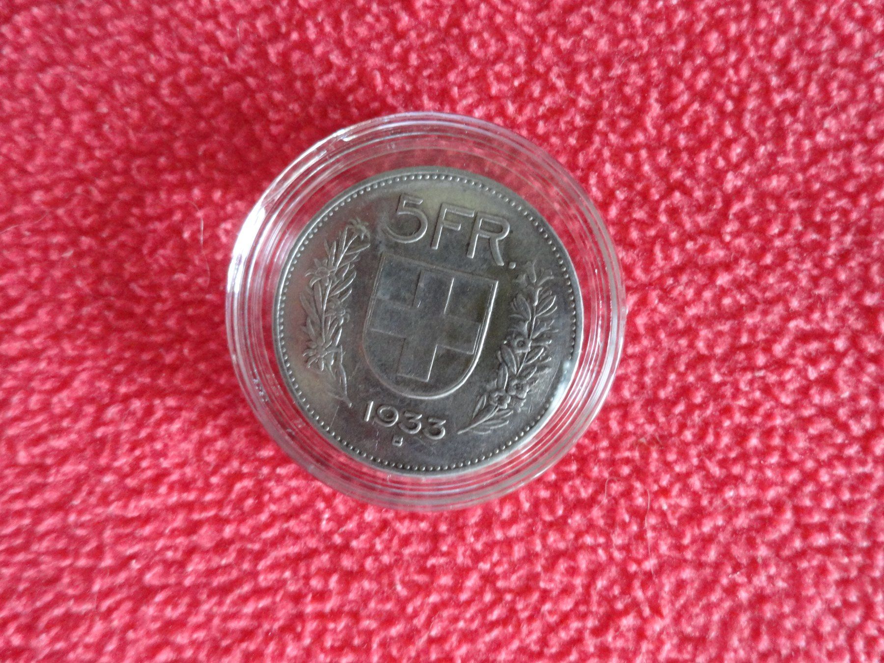 Alle Münzen: 5 Franken 1933 - Silber – Gebraucht aus Gerlafingen von Shiva_74 2