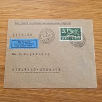 Luftpost Lausanne Biel Zürich 1928 rf 28.8b