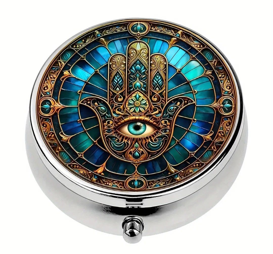Tutte le decorazioni: Wunderschöne Pillendose Hamsa Hand/Neu – Nuovo e nell'imballaggio originale da Arbon venduto da sar_l7ll