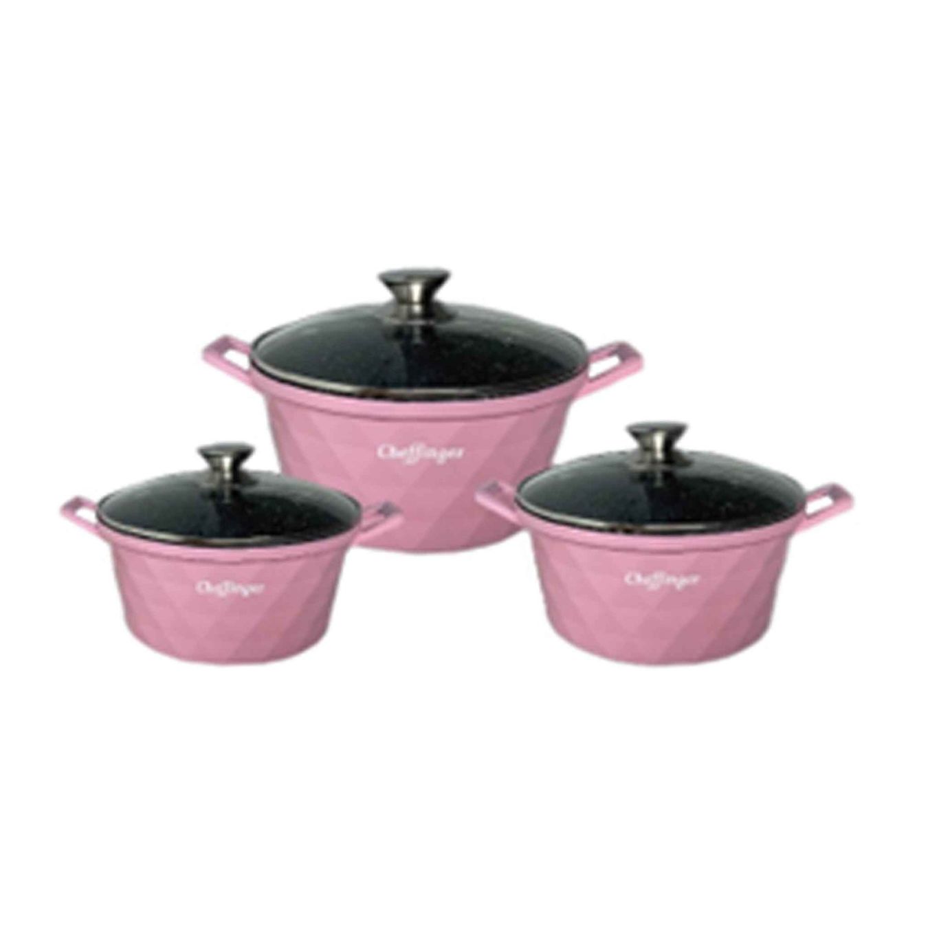 Töpfe: 6 pcs cookware set ø20-24-28cm die cast induction Diamond – Neu und originalverpackt aus Rorbas von Alitrend