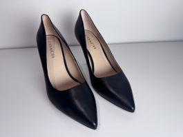 COACH Damen Pumps Schwarz Leder Grösse 40 neu