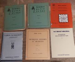 12 Notenhefte mit Klaviermusik diverser Komponisten 