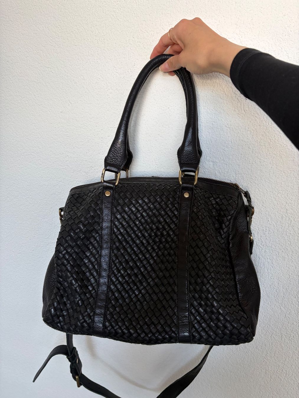 Borse da donna: the moshi - schwarze Tasche echtes Leder – Usato da Frauenfeld venduto da m.pardo 7