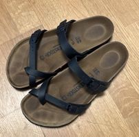 Birkenstock sandali donna neri taglia 40, usate poco estate