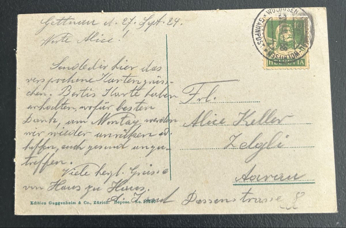 Cartoline postali: Willisau Bahnhofstrasse  – Usato da Horw venduto da Tellbub 1