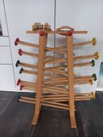 Holzspielzeug Kugelbahn mit Fahrzeugen