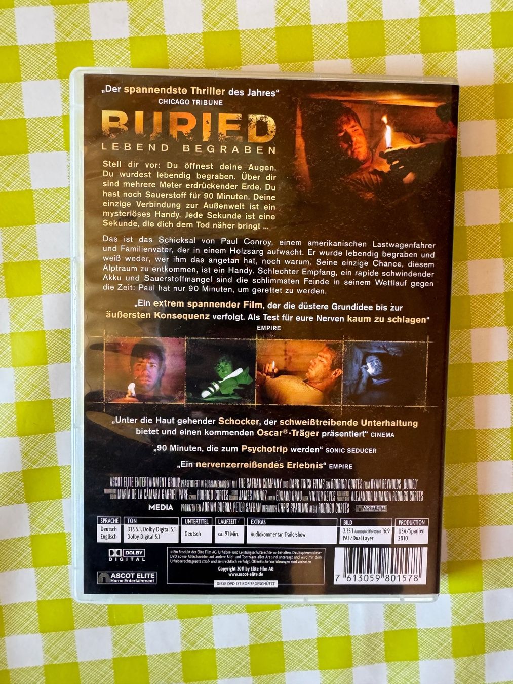 Tutti i DVDs: Buried - Lebend begraben - DVD – Usato da Giswil venduto da michivonah 1