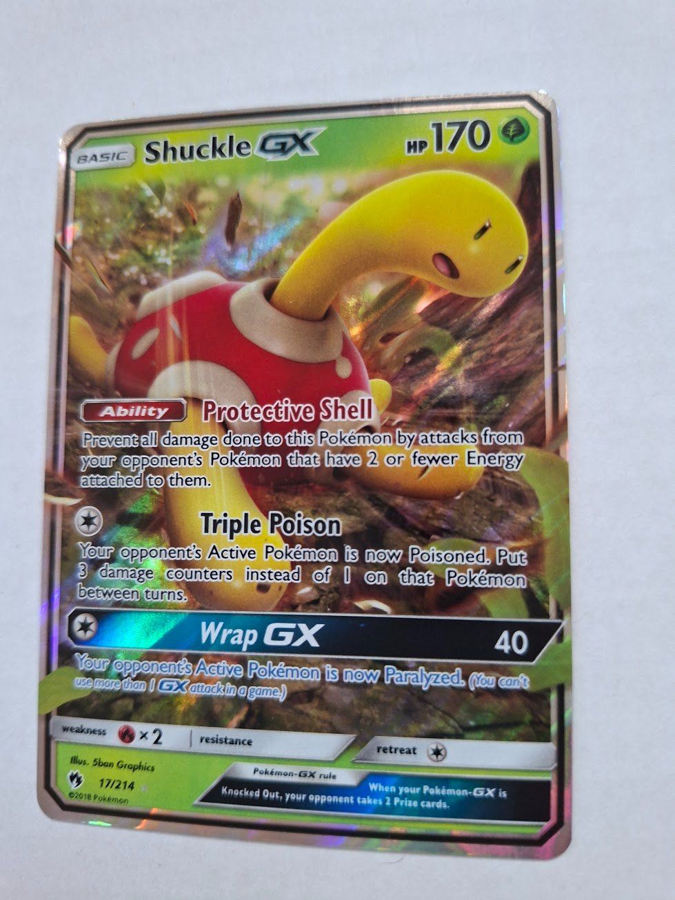 Pokémon Carte collezionabili: Shuckle GX #17 Pokemon Lost Thunder – Usato da Degersheim venduto da Fjeda 1