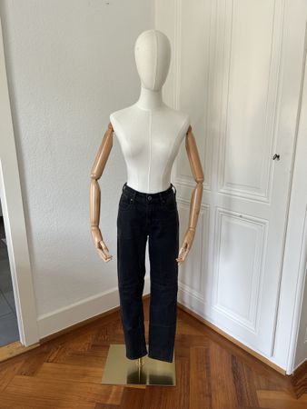 Levi's 721 High Rise Skinny Jeans - Black Wash, Size 28