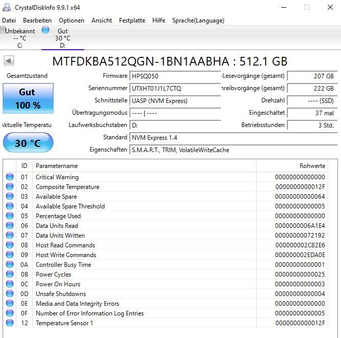 Hewlett Packard Dischi rigidi: HP Harddisk 512GB M.2 2280 – Nuovo (secondo la descrizione) da Zuzwil SG venduto da Gall 3