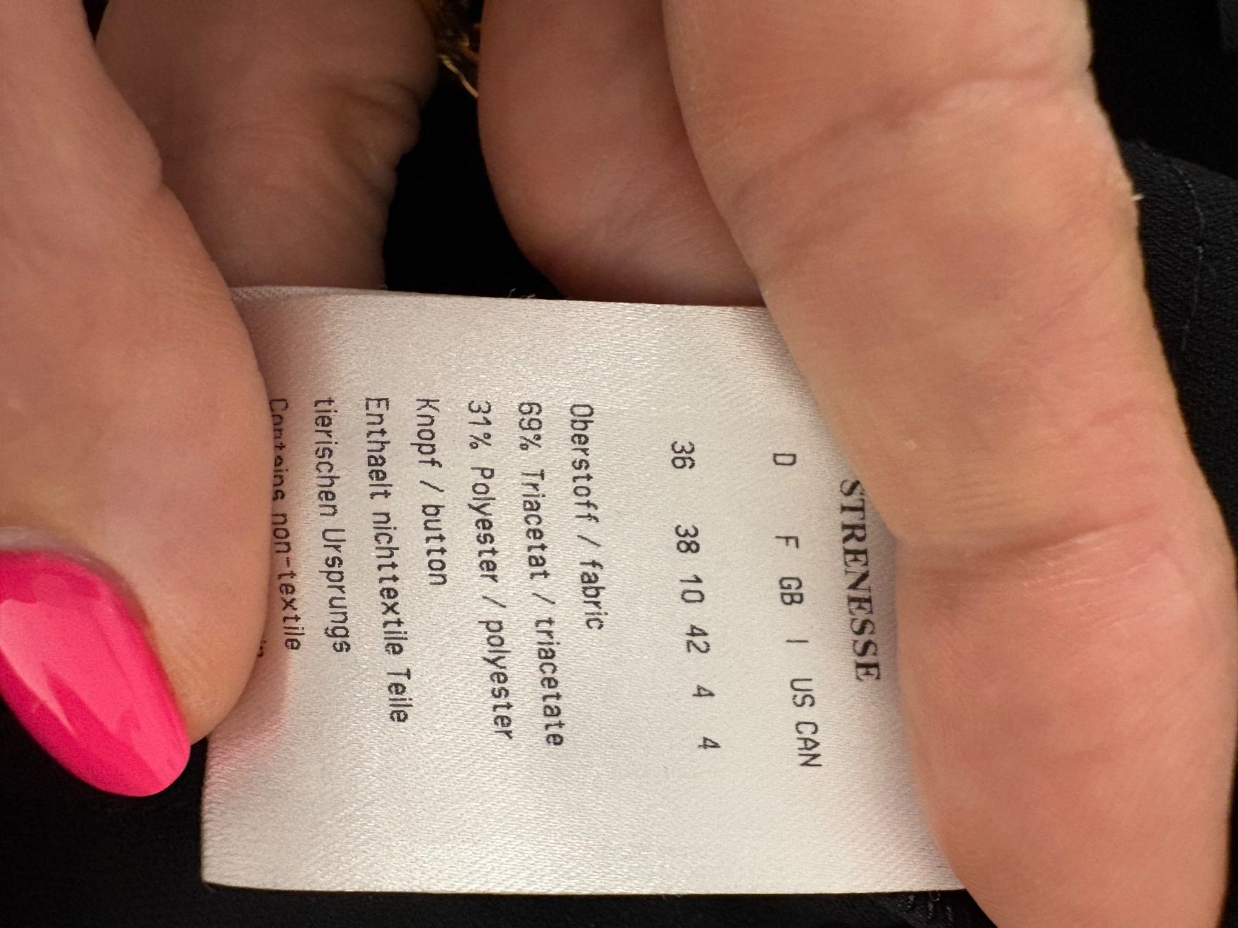 Strenesse Pantaloni: Strenesse knöchellange Hose 38 schwarz Wide Leg – Nuovo (secondo la descrizione) da Regensdorf venduto da secondchancefashion 3