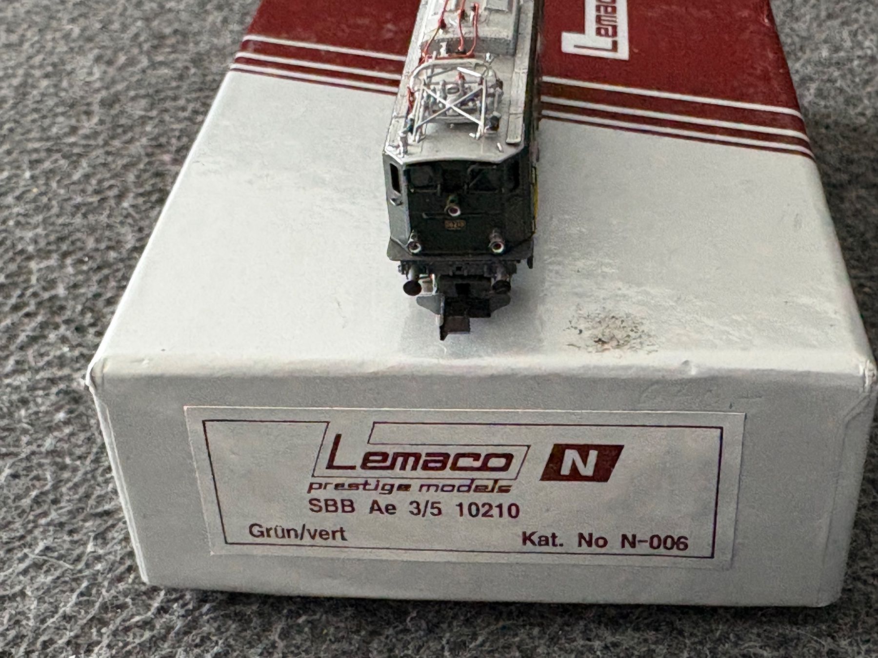 Lemaco Modellini di ferrovie: Lemaco N-006 Elok Ae 3/5 10210 SBB Messing – Nuovo (secondo la descrizione) da Hauterive NE venduto da eriamch 4