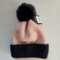 Mutze  mit Bommel Beanie Bonnet